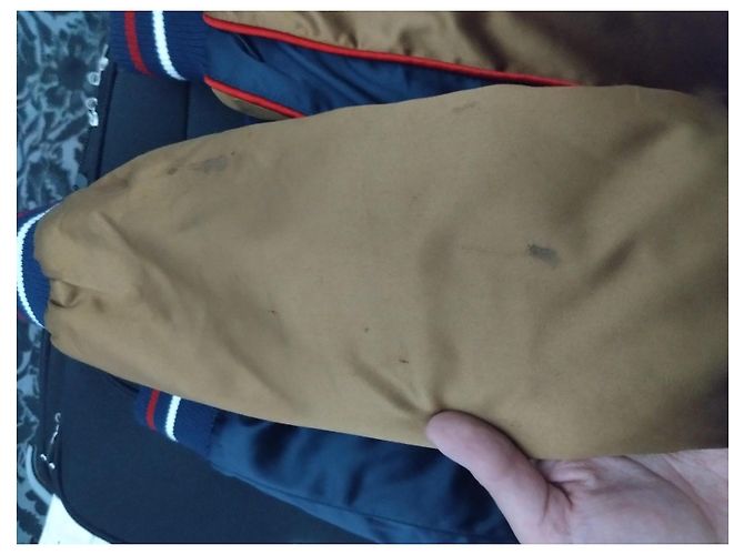Les Petites Bomberjacke Größe 38 Satin Gelb Senf & Blau Retro-Stil Marineblau - Ansicht 9