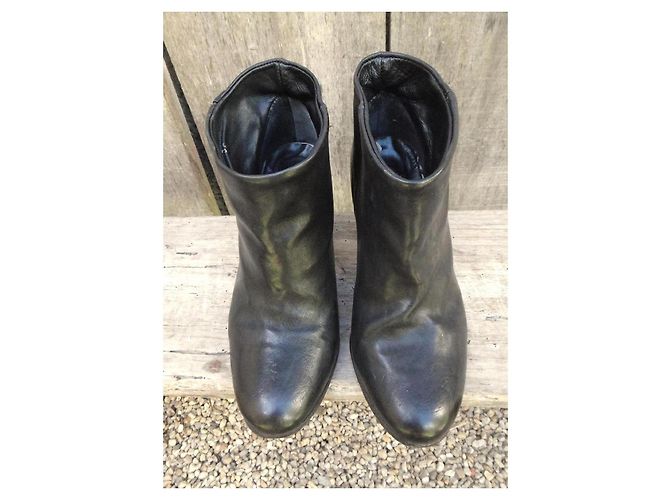 Stivaletti in pelle nera N.D.C. Made By Hand Nero - vista 4