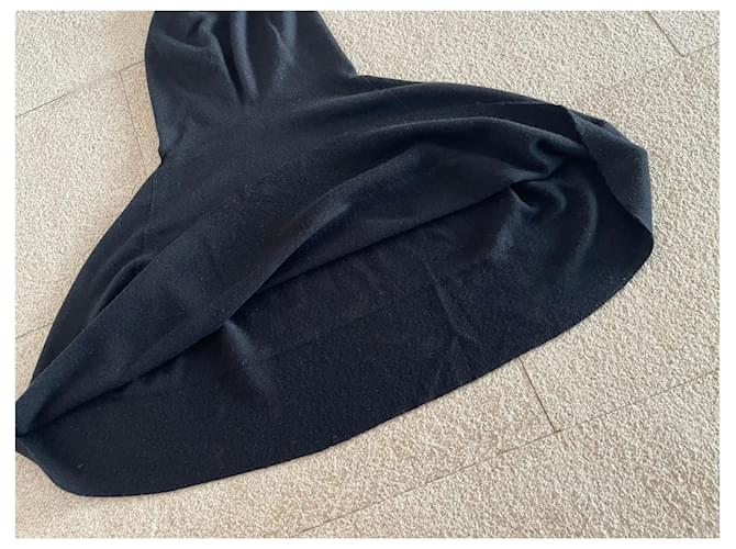 Schwarzer Kapuzenponcho oder Schulterwärmer John Smedley Einheitsgröße - Ansicht 4