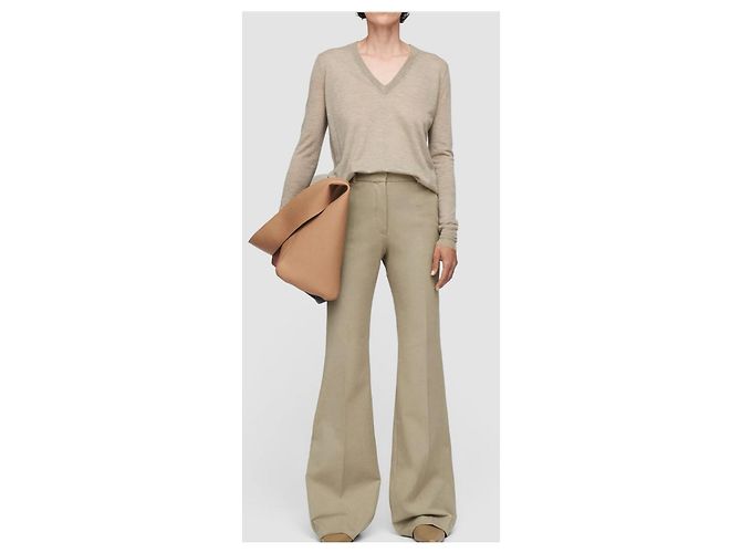 Joseph Tarifa hochtaillierte Schlaghose beige Sand - Ansicht 9