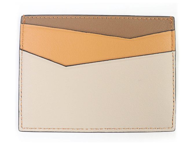 Tarjetero liso Loewe Puzzle Castaño - vista 3