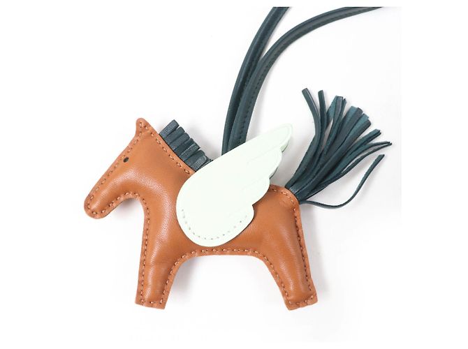 Hermès HERMES Charm Rodeo Pegasus PM D'oro Verde chiaro - vista 4