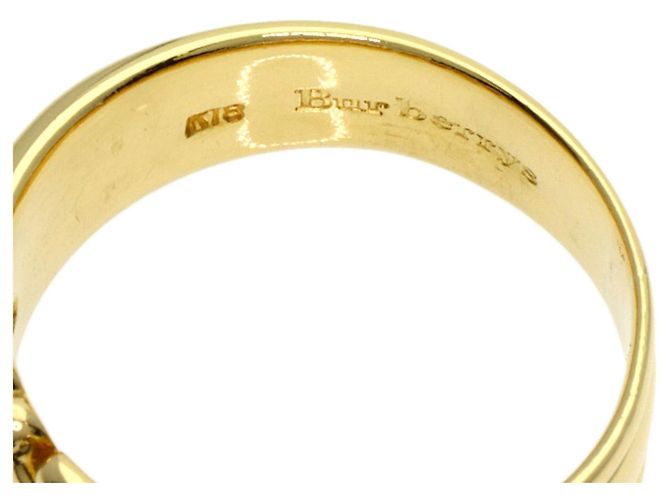 Anello Burberry in rubini e diamanti in oro giallo 18K - vista 5