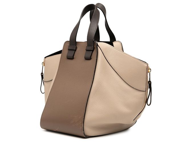 LOEWE Anagram Hammock Small Handbag Brown Beige - view 2