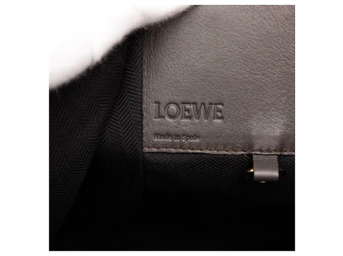 LOEWE Anagram Hammock Small Handbag Brown Beige - view 5