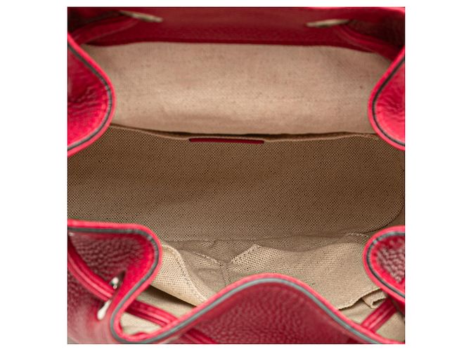 Bamboo Zaino quotidiano in pelle rosa Gucci con bambù - vista 4