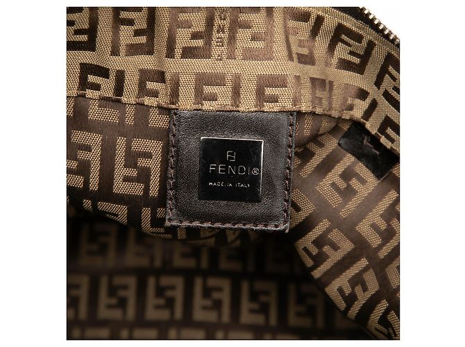 Fendi Braune Zucchino Canvas Tote Hellbraun - Ansicht 5