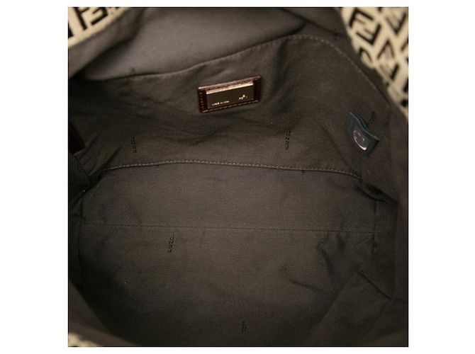 Fendi Braune Zucchino Canvas Tote - Ansicht 4