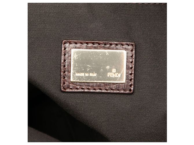 Fendi Braune Zucchino Canvas Tote - Ansicht 5