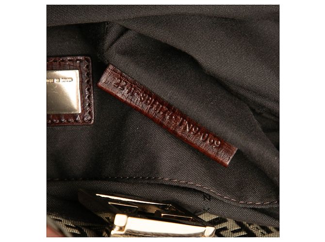 Fendi Braune Zucchino Canvas Tote - Ansicht 6