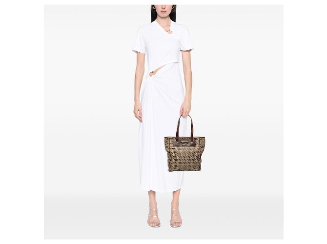 Fendi Braune Zucchino Canvas Tote - Ansicht 7