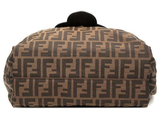 Fendi Braune Zucca Canvas Borsa B Hobo - Ansicht 3