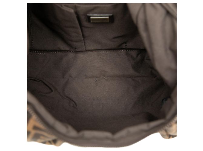 Fendi Braune Zucca Canvas Borsa B Hobo - Ansicht 4