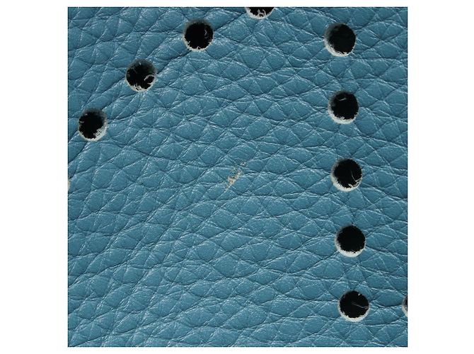 Borsa a Spalla Hermès Evelyn 3 Trois PM Blu - vista 6