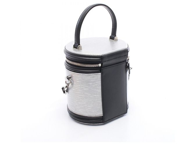 Louis Vuitton Cannes Epi Leather Handbag Black Silvery - view 2