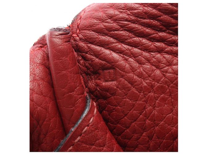 Borsa a Spalla Hermès Tibet Vertical MM Rosso - vista 5