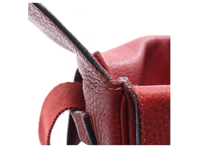 Borsa a Spalla Hermès Tibet Vertical MM Rosso - vista 7