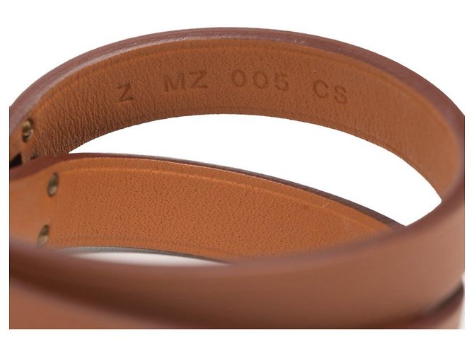 Pulsera Mini Kelly Double Tour de Hermès Castaño - vista 6