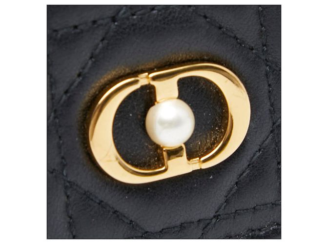 Schwarze Lammleder Bi-Fold Geldbörse Christian Dior - Ansicht 7