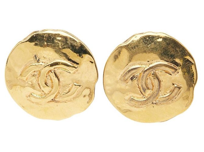 Orecchini rotondi a clip Coco Mark di Chanel D'oro - vista 2