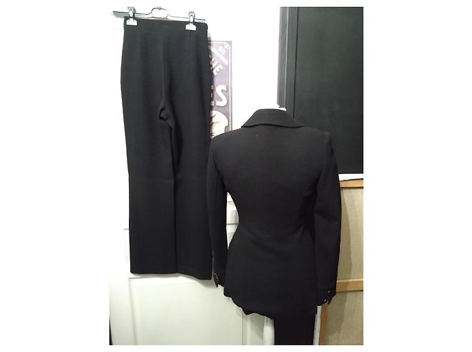 Conjunto de Blazer e Calça Preta de Chantal Thomass tamanho 34 36 Preto - vista 3