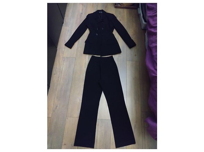Conjunto de Blazer e Calça Preta de Chantal Thomass tamanho 34 36 Preto - vista 4