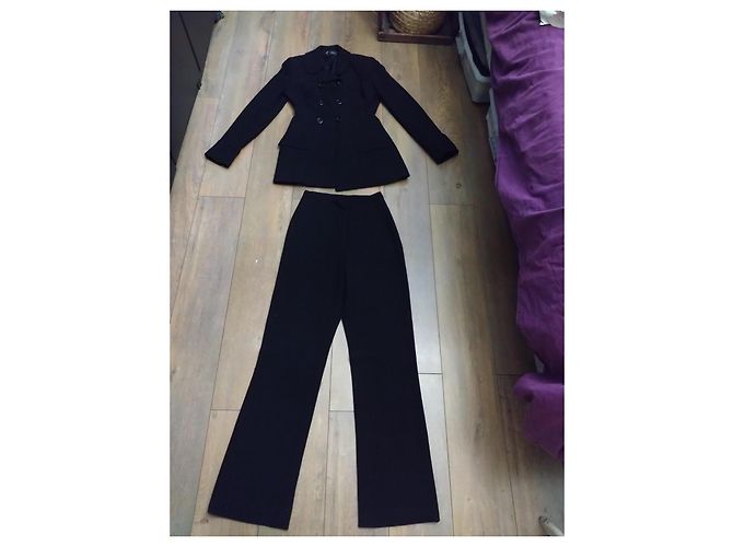Conjunto de Blazer e Calça Preta de Chantal Thomass tamanho 34 36 Preto - vista 7