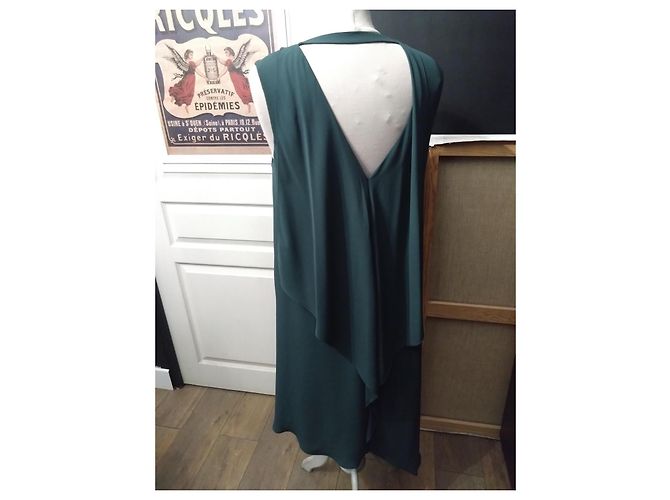 BCBG Max Azria Abendkleid Tannengrün Größe 38 M - Ansicht 2