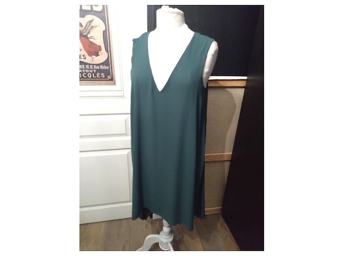 BCBG Max Azria Abendkleid Tannengrün Größe 38 M - Ansicht 4