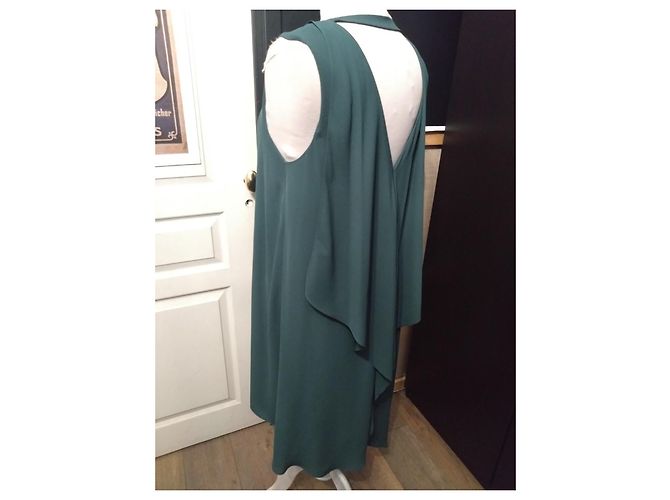 BCBG Max Azria Abendkleid Tannengrün Größe 38 M - Ansicht 6