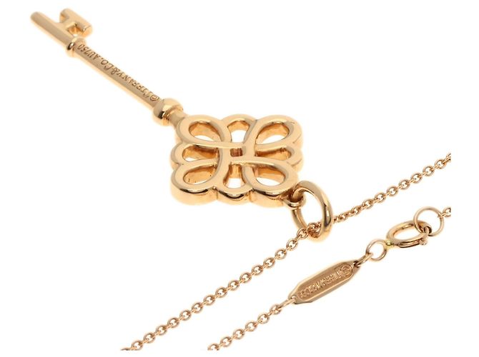 Tiffany & Co Collana in diamante Tiffany Knot Key in oro rosa 18K - vista 2