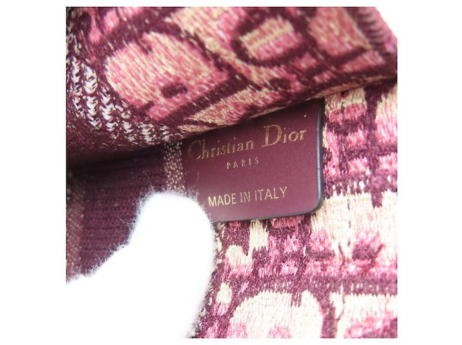 Mini borsa Tote Book Christian Dior Bordò - vista 6