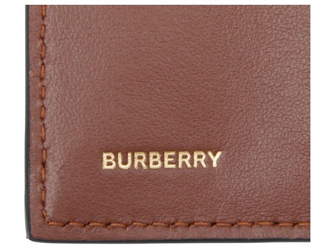 Billetera compacta Icon Stripe de Burberry Negro Beige - vista 8