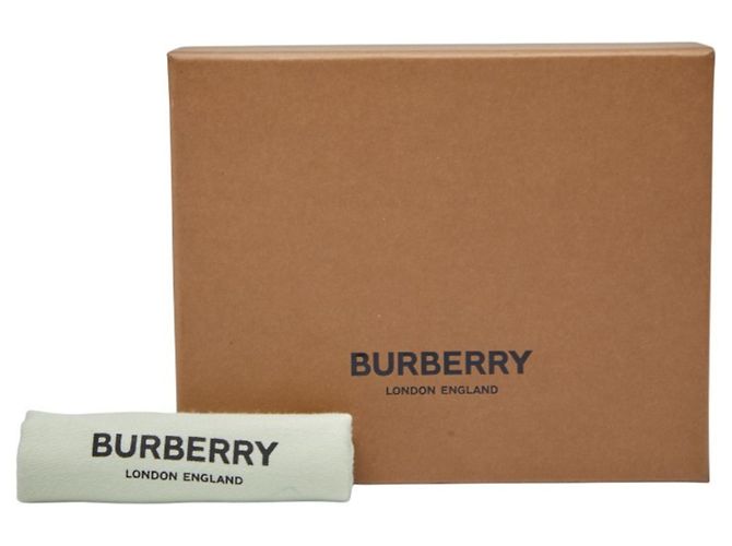Billetera compacta Icon Stripe de Burberry Negro Beige - vista 9