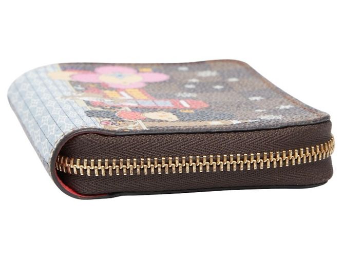 Monedero Zippy Vivienne Damier de Louis Vuitton Castaño Multicolor - vista 4