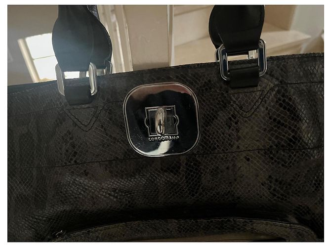 Longchamp Gasby Handtasche aus Leder Pythonprint Python drucken - Ansicht 5