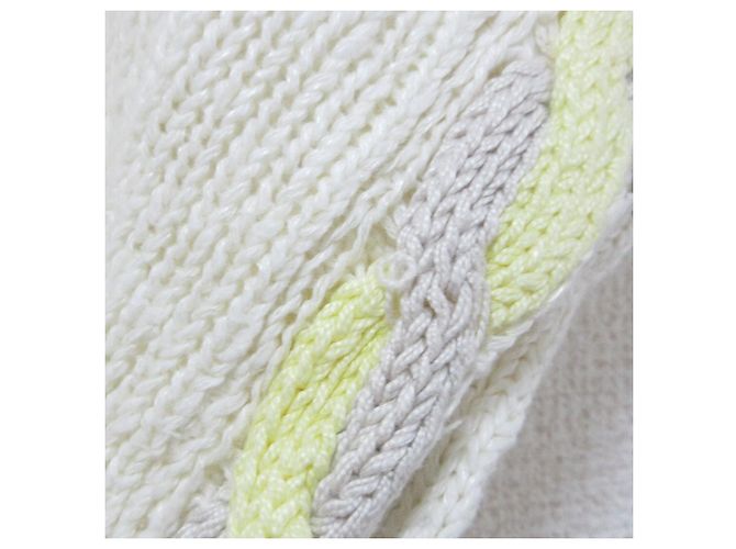 Autre Marque Agnona Kurzarm-Sommerstricktop Roh - Ansicht 12
