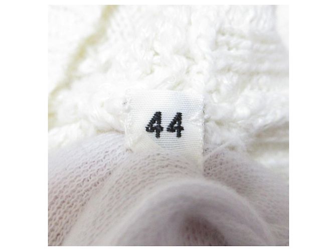 Autre Marque Agnona Kurzarm-Sommerstricktop Roh - Ansicht 7