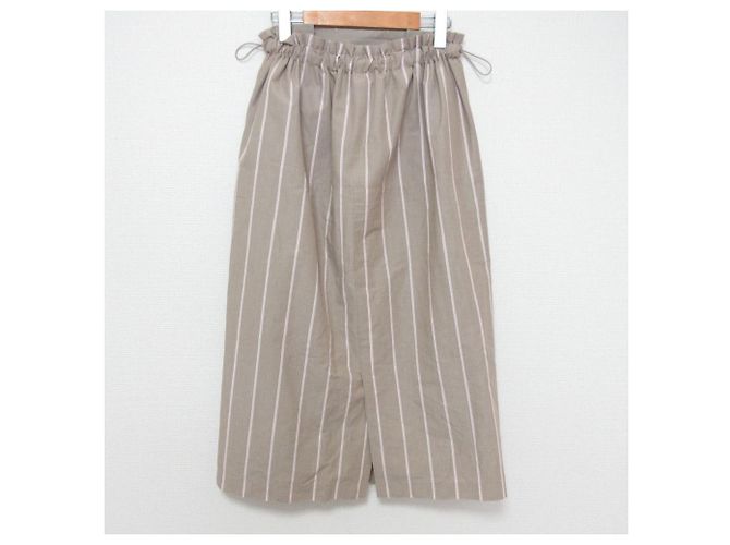 Autre Marque Falda de rayas alternas Drawer Beige - vista 2