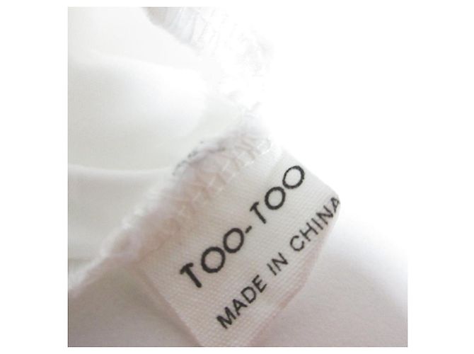 Autre Marque Bluse mit Rüschensaum TOO-TOO Weiß - Ansicht 7