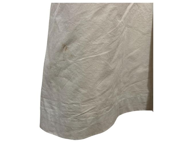Autre Marque Vestido Largo de Algodón con Volantes Nest Castaño Gris - vista 9