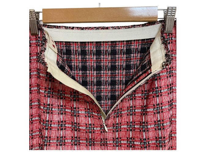 Falda de tweed roja Marni - vista 3
