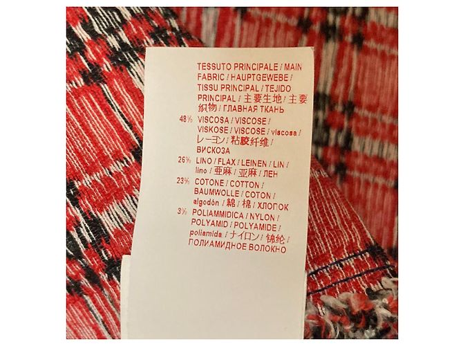 Falda de tweed roja Marni - vista 5