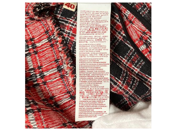Falda de tweed roja Marni - vista 6