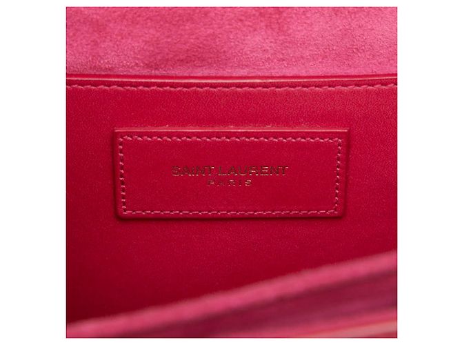 Borsa a tracolla classica Lulu di Saint Laurent Rosa - vista 13