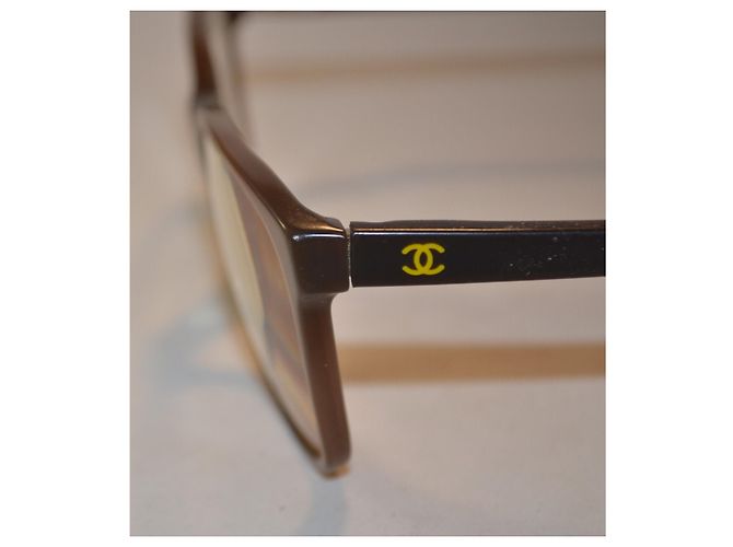 Occhiali Chanel 3230 Marrone Giallo Plastica - vista 4