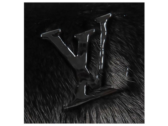 Stola in pelliccia di visone Louis Vuitton Nero - vista 7