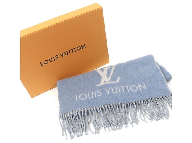 Stola in cashmere blu chiaro Louis Vuitton - vista 2