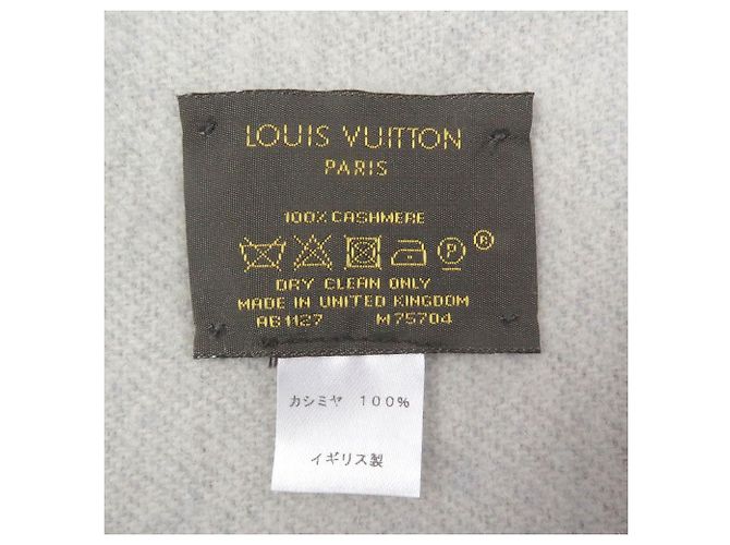 Stola in cashmere blu chiaro Louis Vuitton - vista 7
