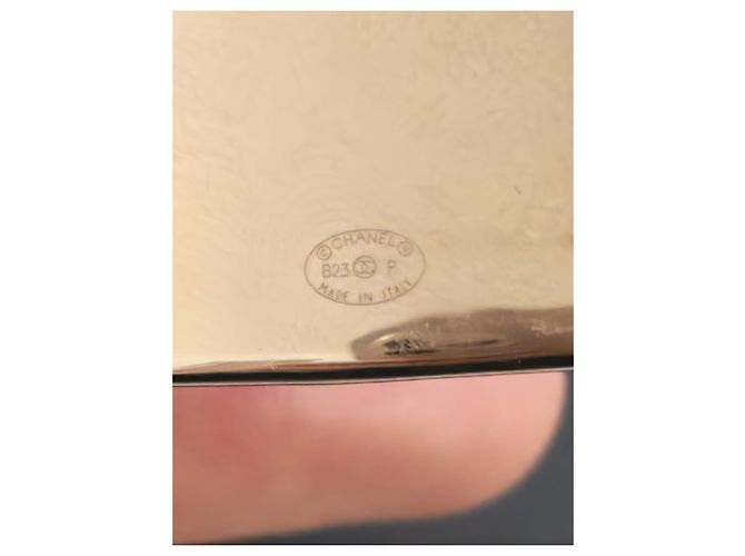 Chanel Armreif Gold mit CC Logo und Strass Größe M Gold hardware - Ansicht 15